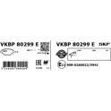 Jeu de plaquettes de frein avant SKF - VKBP 80299 E