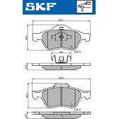 Jeu de plaquettes de frein avant SKF - VKBP 80309
