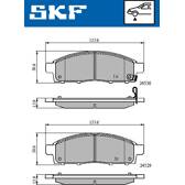 Jeu de plaquettes de frein avant SKF - VKBP 80331 A