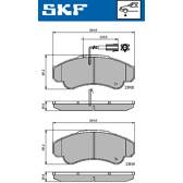 Jeu de plaquettes de frein avant SKF - VKBP 80441 E