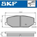 Jeu de plaquettes de frein avant SKF - VKBP 80457