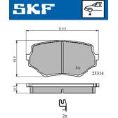 Jeu de plaquettes de frein avant SKF - VKBP 80531 A
