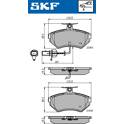Jeu de plaquettes de frein avant SKF - VKBP 80547 E