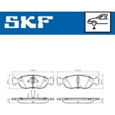 Jeu de plaquettes de frein avant SKF - VKBP 80553