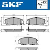 Jeu de plaquettes de frein avant SKF - VKBP 80558 A