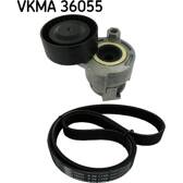 Jogo de correias trapezoidais estriadas SKF - VKMA 36055