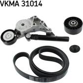 Juego de correas trapeciales poli V SKF - VKMA 31014