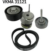 Juego de correas trapeciales poli V SKF - VKMA 31121