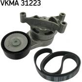 Juego de correas trapeciales poli V SKF - VKMA 31223
