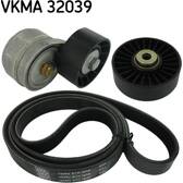 Juego de correas trapeciales poli V SKF - VKMA 32039