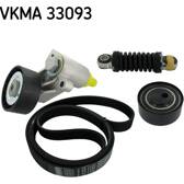 Juego de correas trapeciales poli V SKF - VKMA 33093
