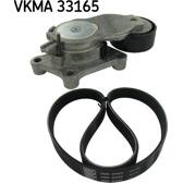 Juego de correas trapeciales poli V SKF - VKMA 33165