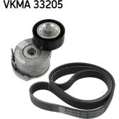 Juego de correas trapeciales poli V SKF - VKMA 33205