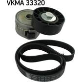 Juego de correas trapeciales poli V SKF - VKMA 33320
