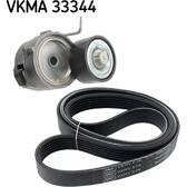 Juego de correas trapeciales poli V SKF - VKMA 33344