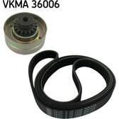 Juego de correas trapeciales poli V SKF - VKMA 36006