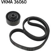 Juego de correas trapeciales poli V SKF - VKMA 36060