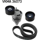 Juego de correas trapeciales poli V SKF - VKMA 36073