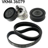 Juego de correas trapeciales poli V SKF - VKMA 36079