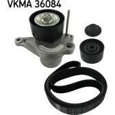Juego de correas trapeciales poli V SKF - VKMA 36084