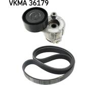 Juego de correas trapeciales poli V SKF - VKMA 36179