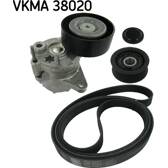 Juego de correas trapeciales poli V SKF - VKMA 38020