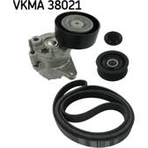 Juego de correas trapeciales poli V SKF - VKMA 38021