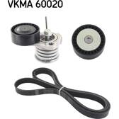 Juego de correas trapeciales poli V SKF - VKMA 60020