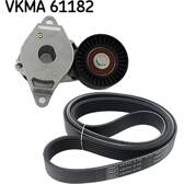 Juego de correas trapeciales poli V SKF - VKMA 61182