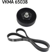 Juego de correas trapeciales poli V SKF - VKMA 65038