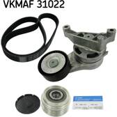 Juego de correas trapeciales poli V SKF - VKMAF 31022
