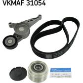 Juego de correas trapeciales poli V SKF - VKMAF 31054
