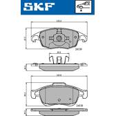 Juego de pastillas de freno delanteras SKF - VKBP 80005