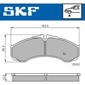 Juego de pastillas de freno delanteras SKF - VKBP 80507
