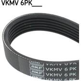 Keilrippenriemen SKF - VKMV 6PK1197