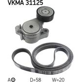 Keilrippenriemensatz SKF - VKMA 31125