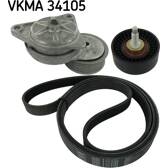 Kit Cinghie Poly-V SKF - VKMA 34105