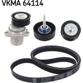Kit Cinghie Poly-V SKF - VKMA 64114