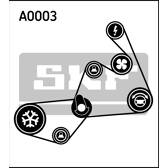 Kit de courroies d'accessoire SKF - VKMA 31020