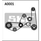 Kit de courroies d'accessoire SKF - VKMA 31051