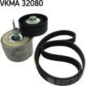 Kit de courroies d'accessoire SKF - VKMA 32080
