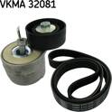 Kit de courroies d'accessoire SKF - VKMA 32081