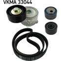 Kit de courroies d'accessoire SKF - VKMA 33044