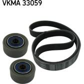 Kit de courroies d'accessoire SKF - VKMA 33059