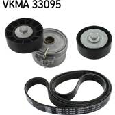 Kit de courroies d'accessoire SKF - VKMA 33095