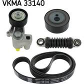 Kit de courroies d'accessoire SKF - VKMA 33140