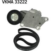 Kit de courroies d'accessoire SKF - VKMA 33222