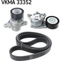 Kit de courroies d'accessoire SKF - VKMA 33352