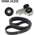 Kit de courroies d'accessoire SKF - VKMA 34102
