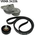 Kit de courroies d'accessoire SKF - VKMA 34106